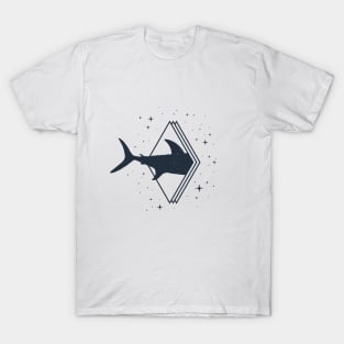 Creative Illustration. Fish Tail, Stars, Adventure, Nautical T-Shirt